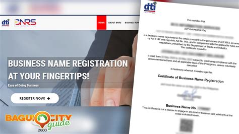 HOW TO: DTI Online Business Name Registration .